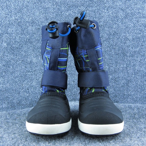 Kamik Boys Snow Boot Shoes Black Synthetic Drawstring Size T 8 Medium - Picture 2 of 9
